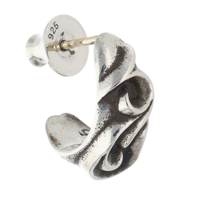 Chrome Hearts Carved Teardrop Silver Earring Size ONE SIZE