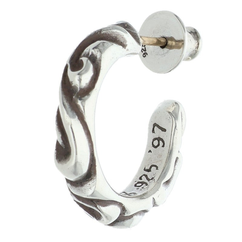 Chrome Hearts Silver Scroll Hoop Size ONE SIZE