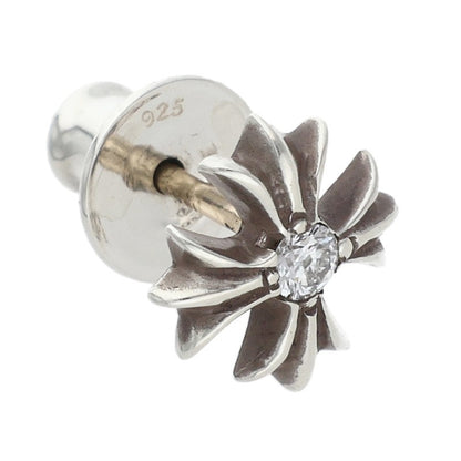 Chrome Hearts Silver No2 CH Plus Diamond Stud Size ONE Multi