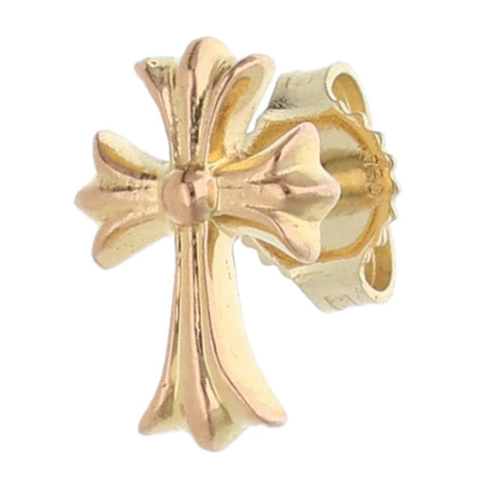 Chrome Hearts 22K CH Cross Fat Stud Gold Size ONE SIZE
