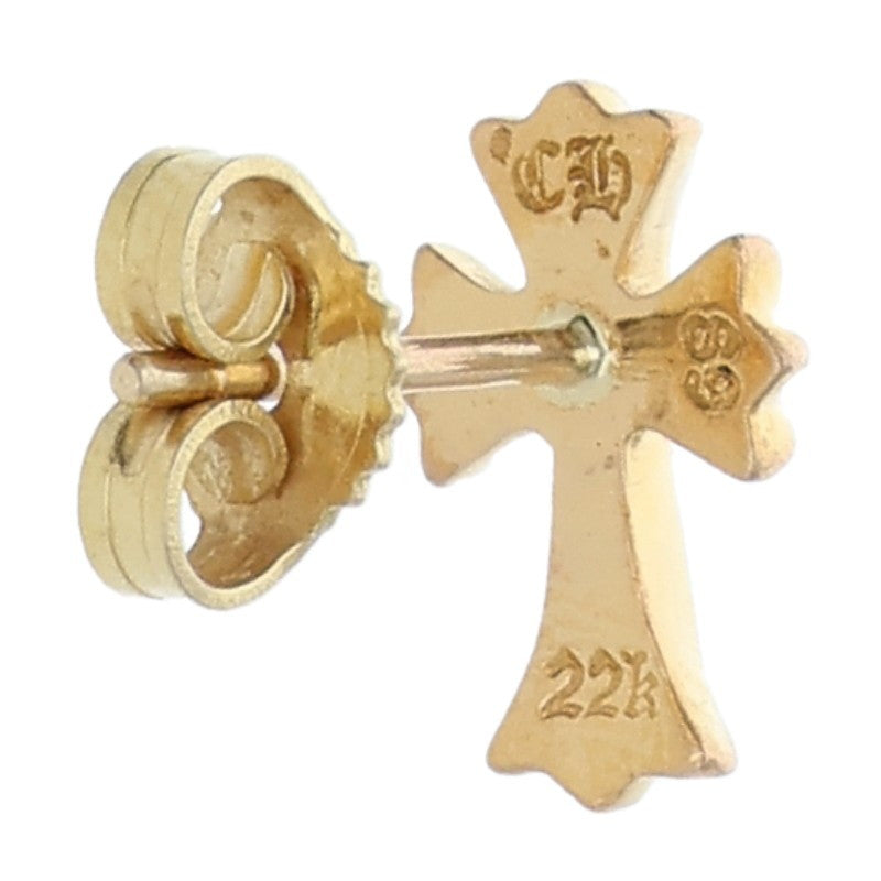 Chrome Hearts 22K CH Cross Fat Stud Gold Size ONE SIZE