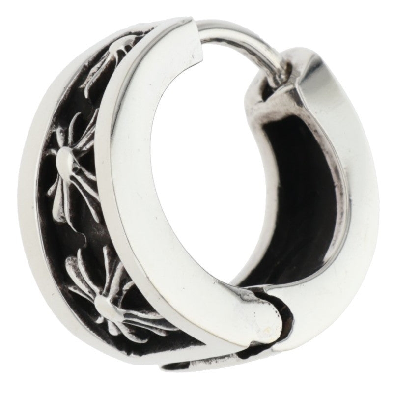 Chrome Hearts Narrow V-CHX Silver Hoop Earring Size ONE SIZE