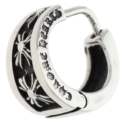 Chrome Hearts Narrow V-CHX Silver Hoop Earring Size ONE SIZE
