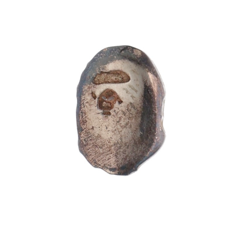 A BATHING APE Logo Silver Earring Size ONE SIZE