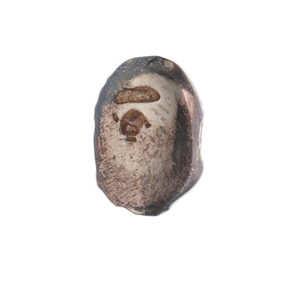 A BATHING APE Logo Silver Earring Size ONE SIZE