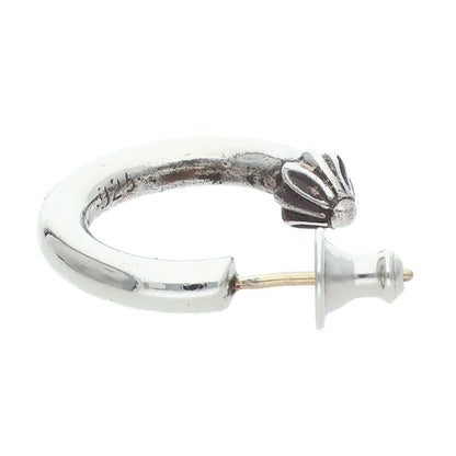 Chrome Hearts Plain Hoop Silver Earring 14K Size ONE SIZE