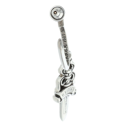 Chrome Hearts #5 Dagger Hoop Silver Earring Size ONE SIZE