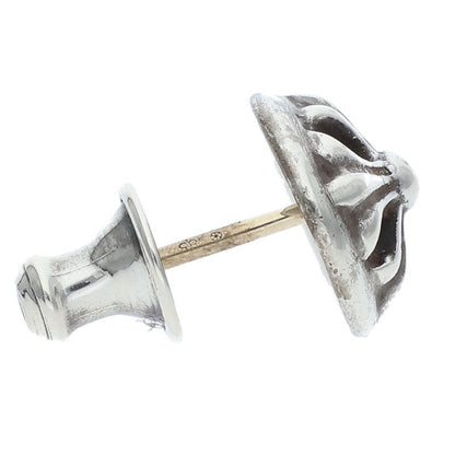 Chrome Hearts Cross Ball Stud Silver Earring Size ONE SIZE