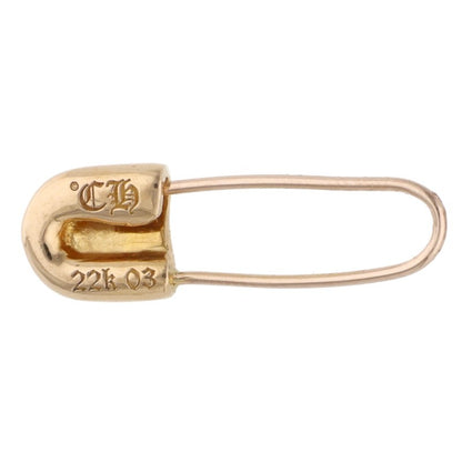 Chrome Hearts 22K Safety Pin 1 Emerald Earring Size ONE SIZE