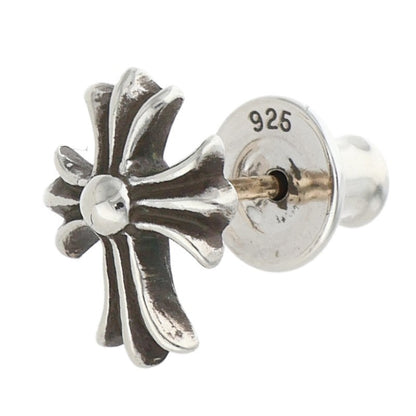 Chrome Hearts No2 CH Cross Stud Silver Earring Size ONE SIZE