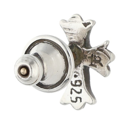 Chrome Hearts No2 CH Cross Stud Silver Earring Size ONE SIZE