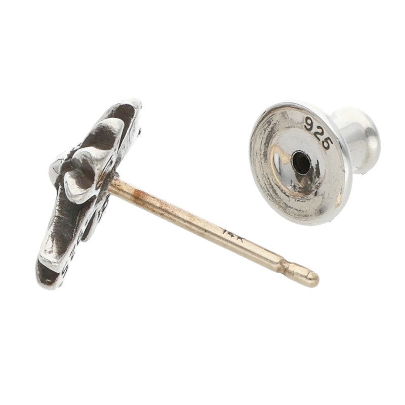 Chrome Hearts No2 CH Cross Stud Silver Earring Size ONE SIZE