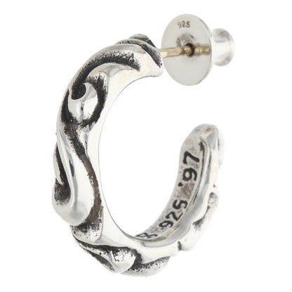 Chrome Hearts HOOP SCROLL 1 Silver Scroll Hoop Size ONE SIZE