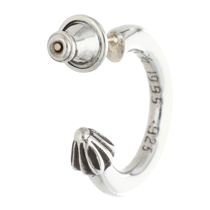 Chrome Hearts Plain Hoop Silver Earring 14K Size ONE SIZE