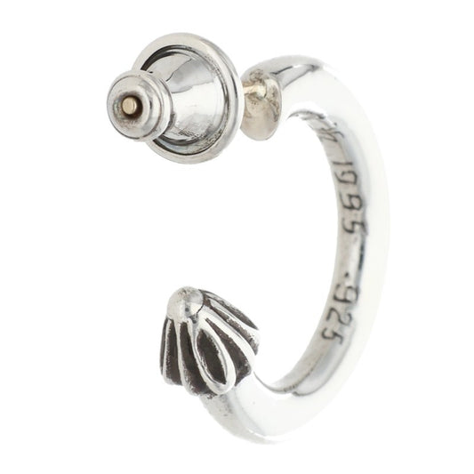 Chrome Hearts Plain Hoop Silver Earring 14K Size ONE SIZE