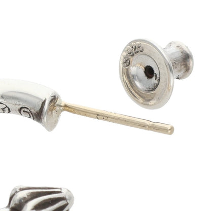 Chrome Hearts Plain Hoop Silver Earring 14K Size ONE SIZE
