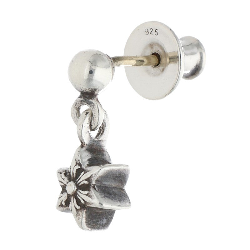 Chrome Hearts Tiny Star Drop Silver Earring Size ONE SIZE