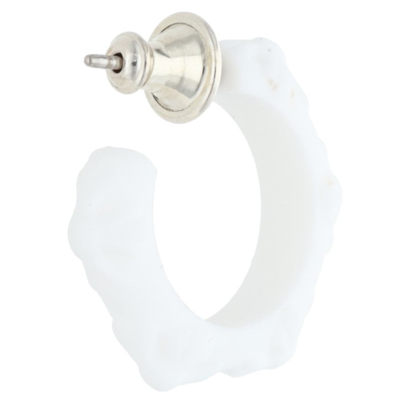 Chrome Hearts Rubber Cross SML Silicon Earring Size White