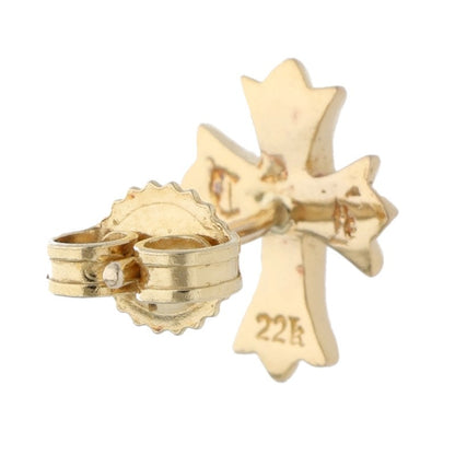 Chrome Hearts 22K No2 CH CRS Cross Stud Gold Size ONE SIZE