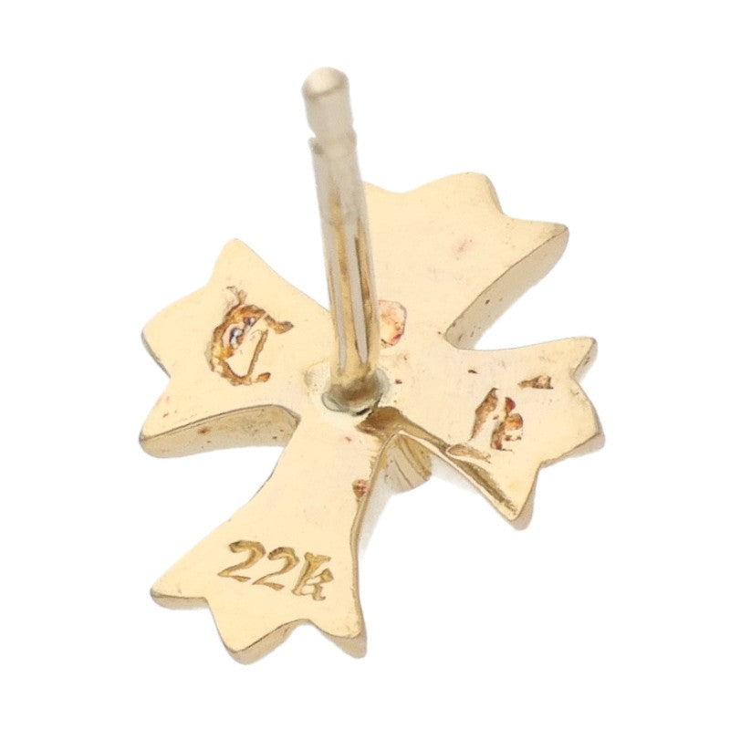 Chrome Hearts 22K No2 CH CRS Cross Stud Gold Size ONE SIZE