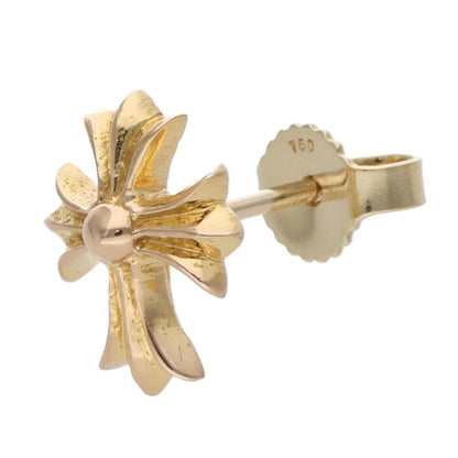 Chrome Hearts 22K No2 CH CRS Cross Stud Gold Size ONE Yellow
