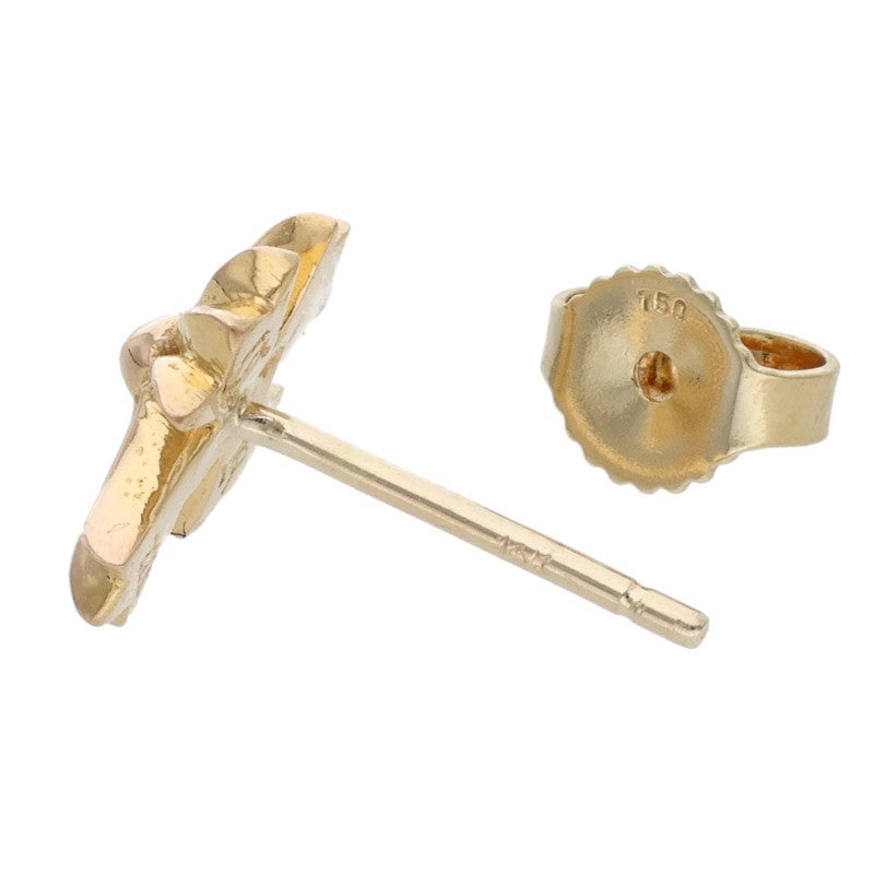 Chrome Hearts 22K No2 CH CRS Cross Stud Gold Size ONE Yellow