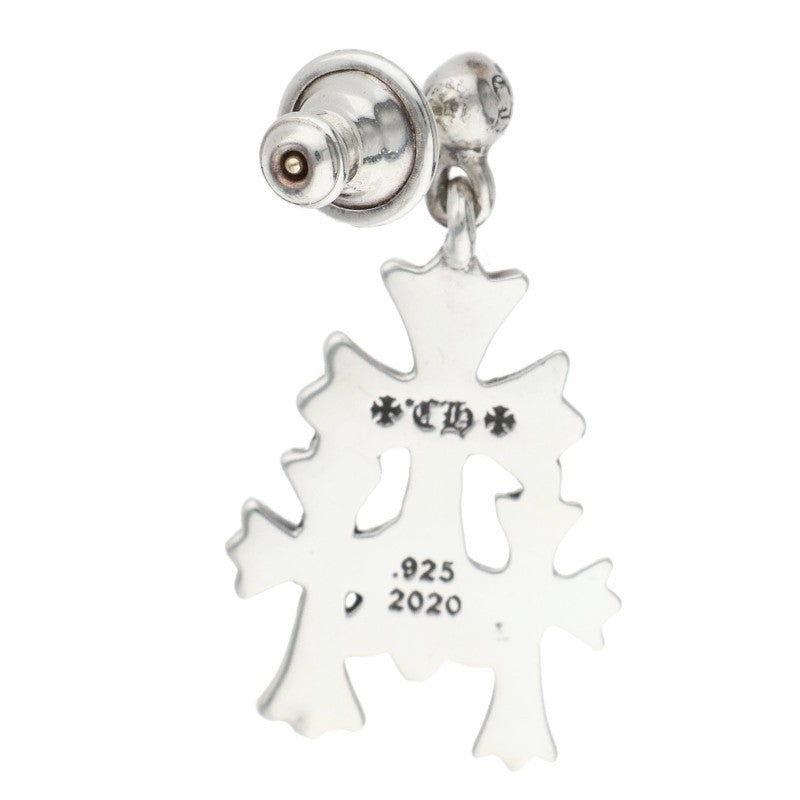 Chrome Hearts 3 CH Cross Drop Silver Earring Size ONE SIZE