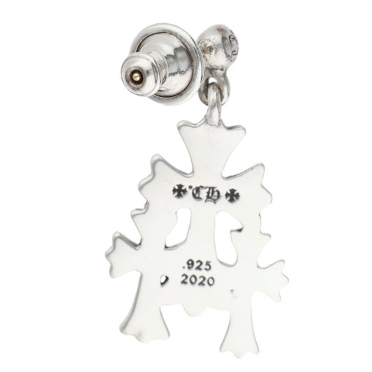 Chrome Hearts 3 CH Cross Drop Silver Earring Size ONE SIZE