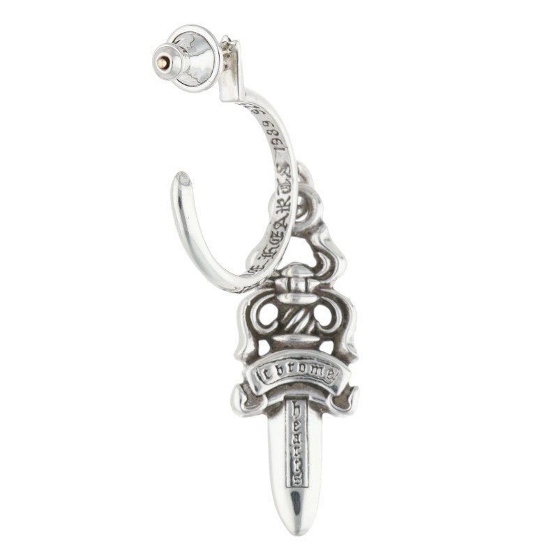 Chrome Hearts No5 DAGGER #5 Dagger Hoop Silver Size ONE SIZE