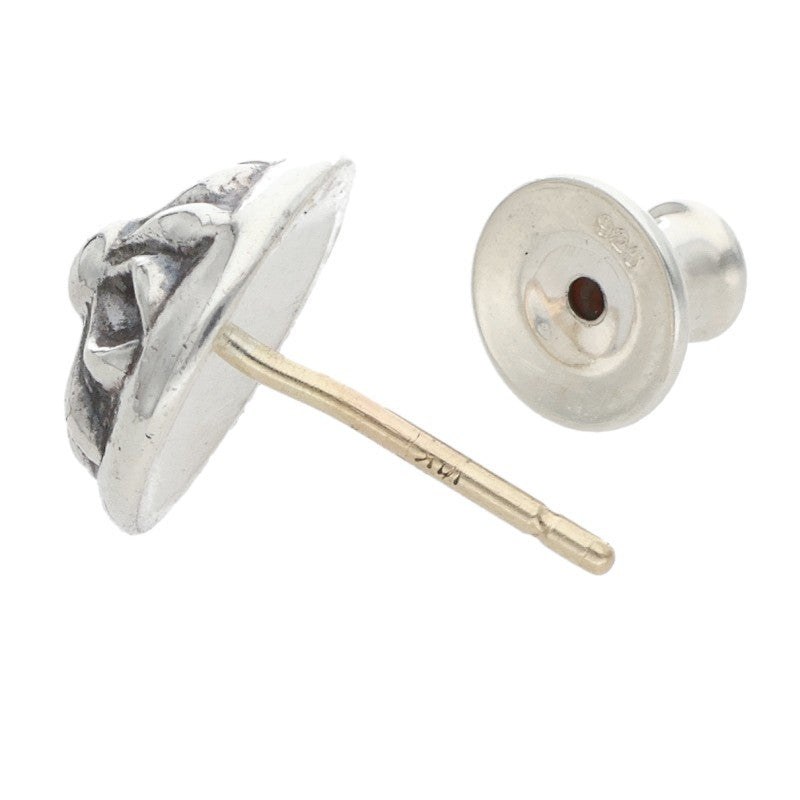 Chrome Hearts STUD CRSBLL Cross Ball Stud Size ONE Silver