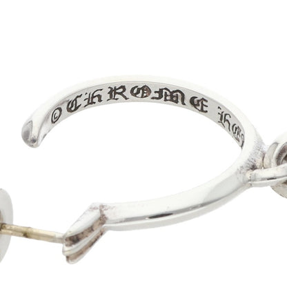 Chrome Hearts Tiny CH Cross Hoop Silver Size ONE SIZE