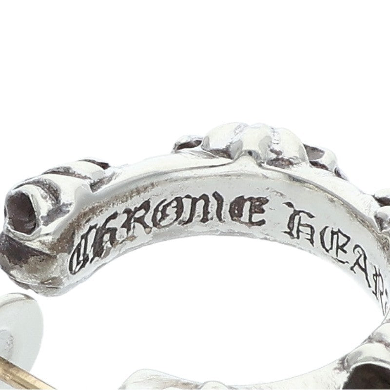 Chrome Hearts Cross Band Hoop Silver Earring Size ONE SIZE