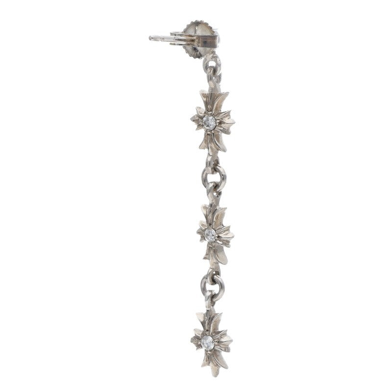 Chrome Hearts 18K Tiny E CH Plus 3 Diamond WG Size ONE SIZE