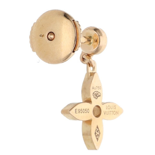 LOUISVUITTON K18PG Monogram Diamond Earring Size ONE SIZE