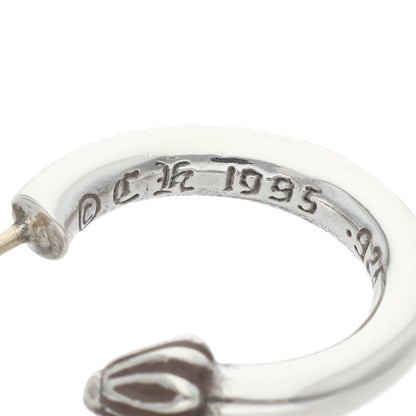 Chrome Hearts Plain Hoop Silver Earring Size ONE SIZE