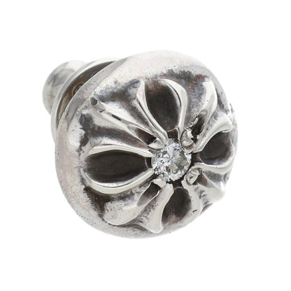 Chrome Hearts Cross Ball Stud 1 Diamond Silver Size ONE SIZE