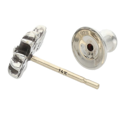 Chrome Hearts CH Cross Fat Stud Silver Earring Size ONE SIZE