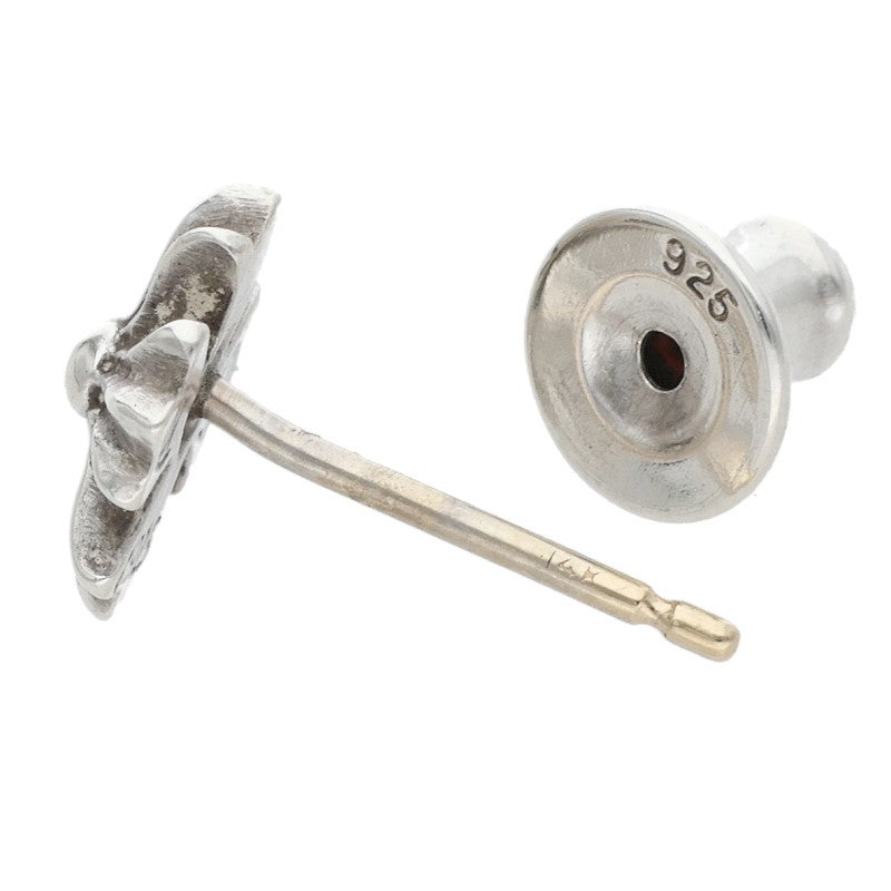 Chrome Hearts No2 CH Plus Stud Silver Earring Size ONE SIZE