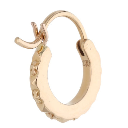Chrome Hearts 22K Tiny TFP Hoop Gold Earring Size ONE SIZE