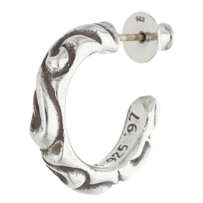 Chrome Hearts Scroll Hoop Silver 925 Earring Size ONE SIZE