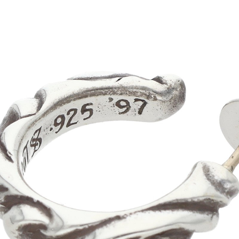 Chrome Hearts Scroll Hoop Silver 925 Earring Size ONE SIZE