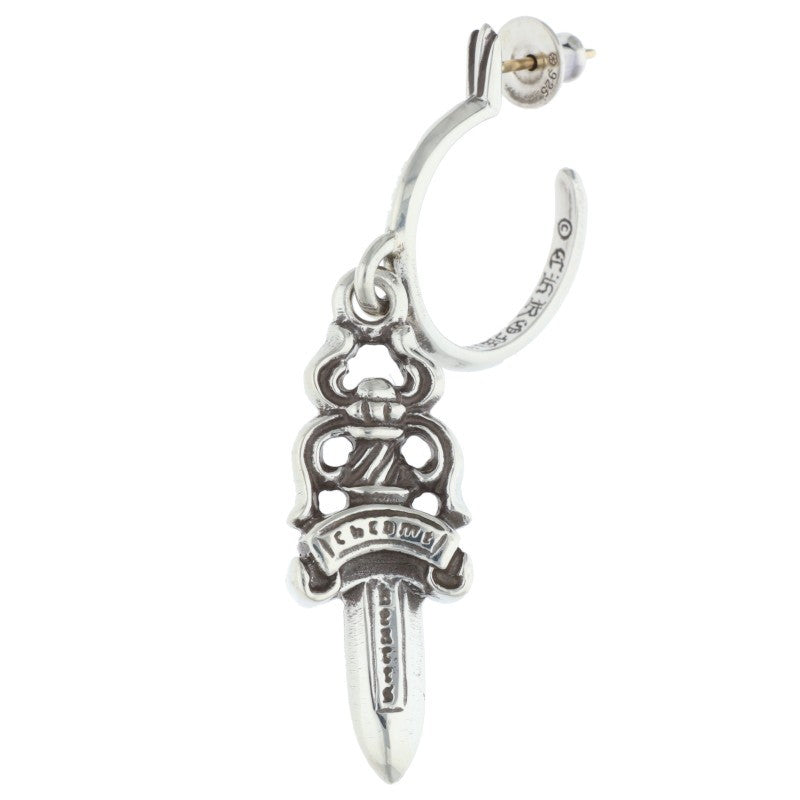 Chrome Hearts Dagger Hoop Silver 925 Earring Size ONE SIZE