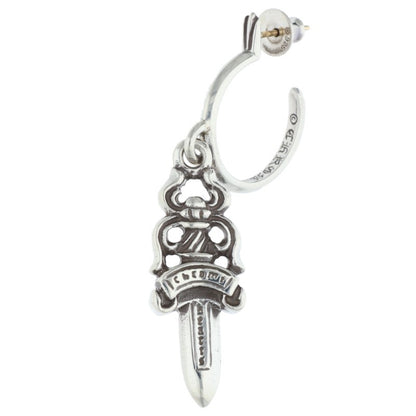 Chrome Hearts Dagger Hoop Silver 925 Earring Size ONE SIZE