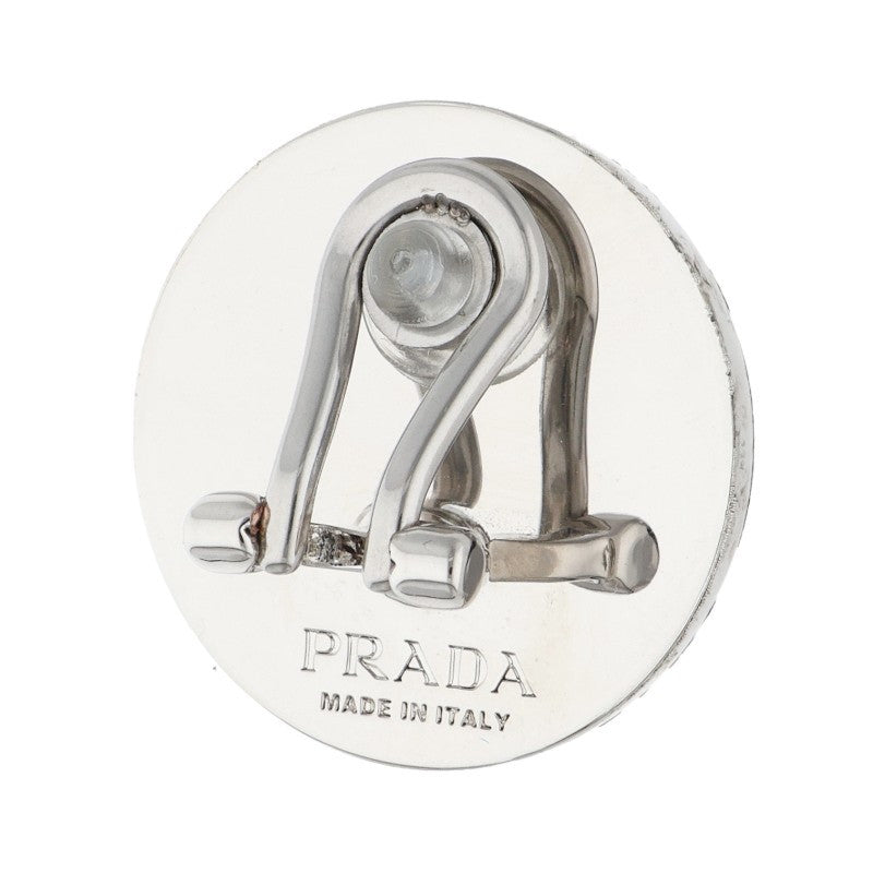 PRADA DRIFT Single Earring Black Silver