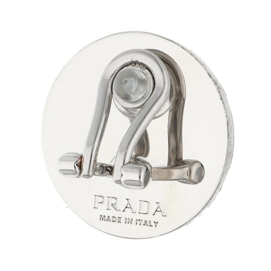 PRADA DRIFT Single Earring Black Silver Size ONE SIZE