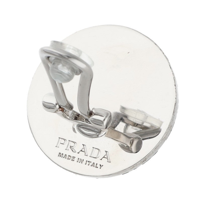 PRADA DRIFT Single Earring Black Silver