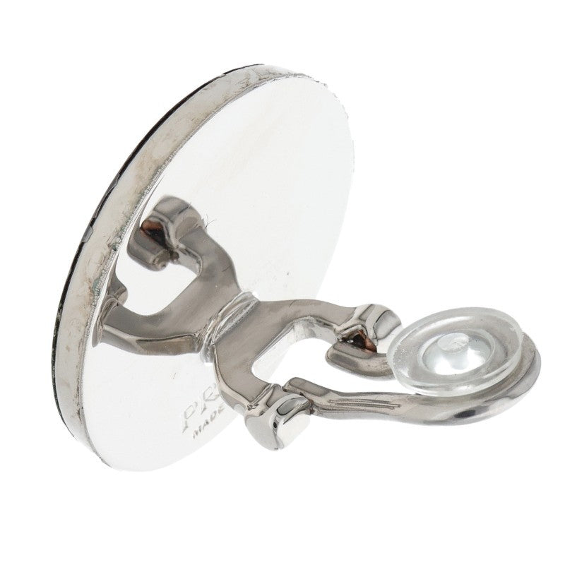 PRADA DRIFT Single Earring Black Silver