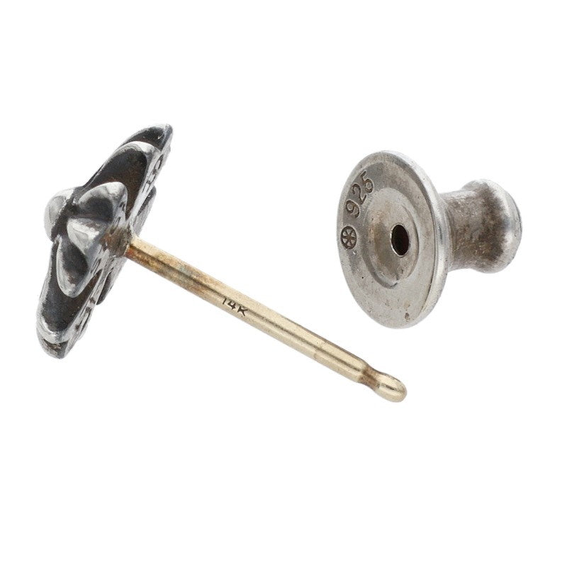 Chrome Hearts No2 CH Plus Stud Silver Earring Size ONE SIZE