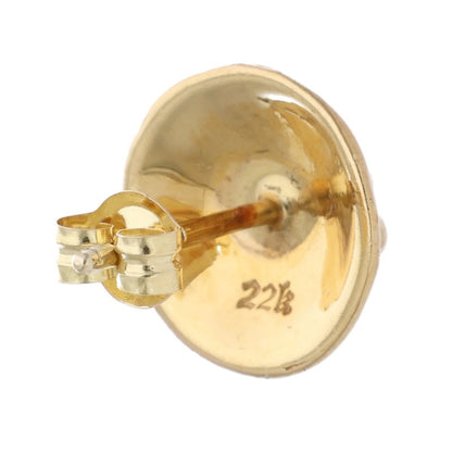Chrome Hearts 22K Yellow Gold Cross Ball Stud Size ONE SIZE