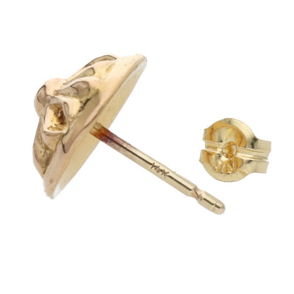 Chrome Hearts 22K Yellow Gold Cross Ball Stud Size ONE SIZE